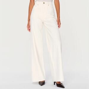 DL1961 Ivory White Wide Leg High Rise Vintage Size 26